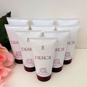 9 pk PS DESIGN LUXURY BATH GEL 1.7 oz ea Travel Size RARE, DISCONTINUED